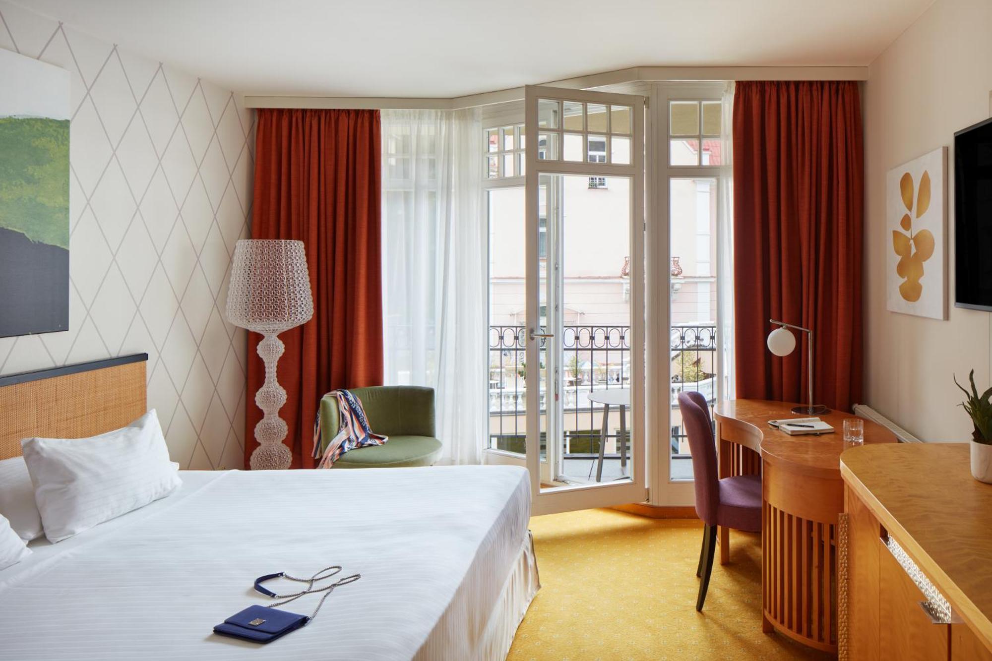 Falkensteiner Spa Resort มาเรียอานซเกลาซนี ห้อง รูปภาพ A room at the Hotel Axelmannstein