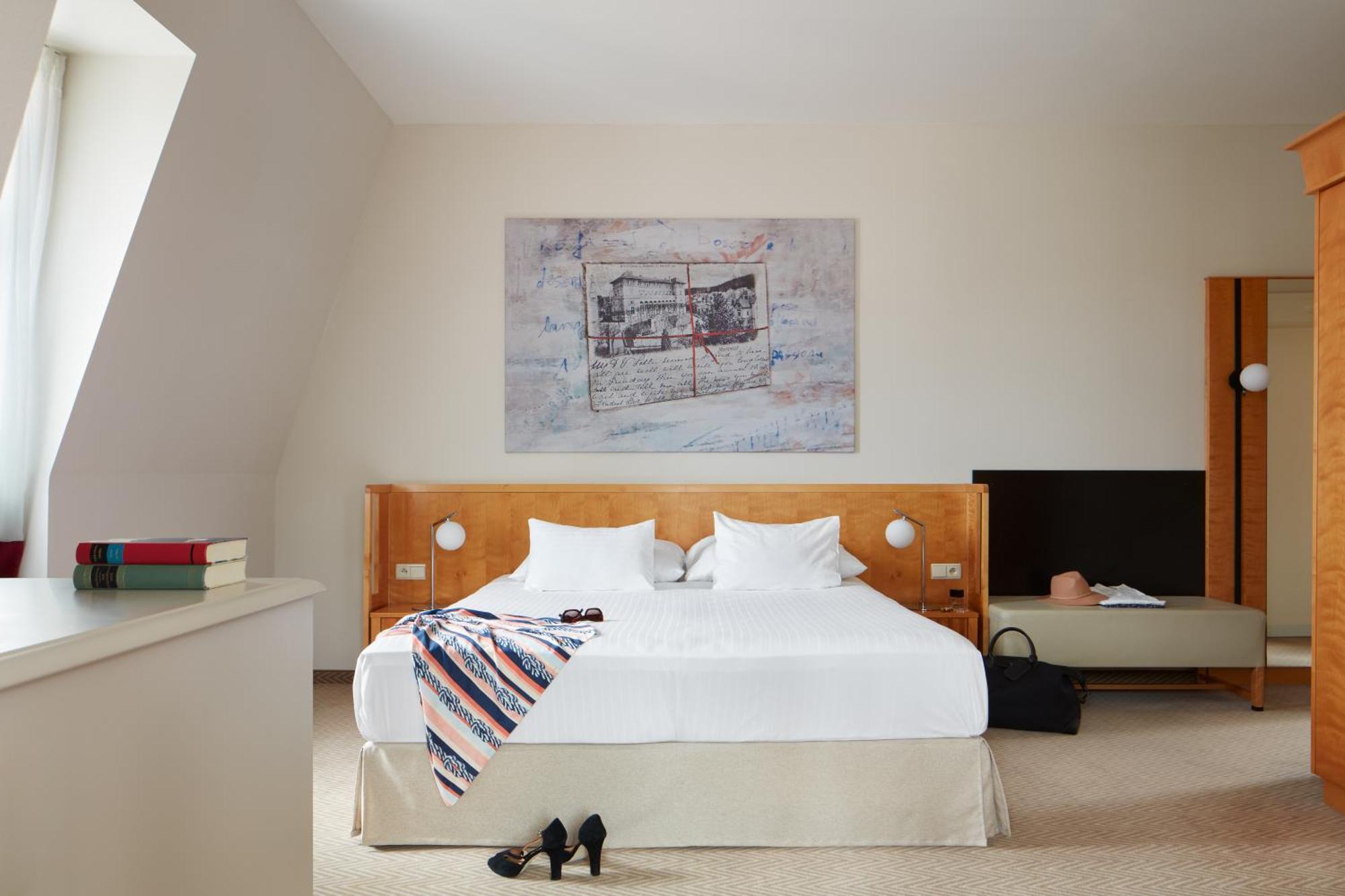 Falkensteiner Spa Resort มาเรียอานซเกลาซนี ห้อง รูปภาพ A room at the Hotel Axelmannstein